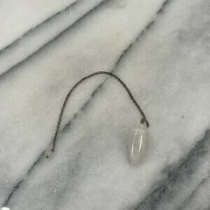 Milky quartz dowsing divination pendulum